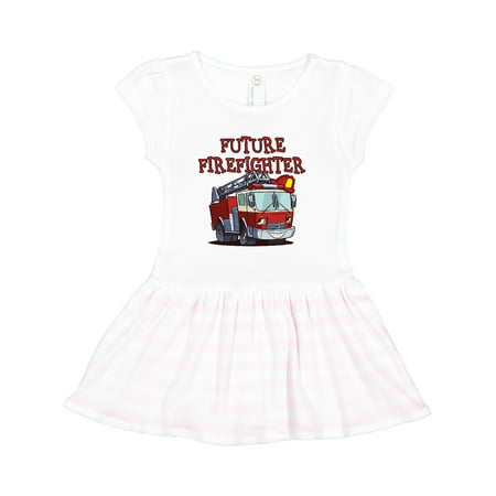 Inktastic Future Firefighter Gift Toddler Girl Dress
