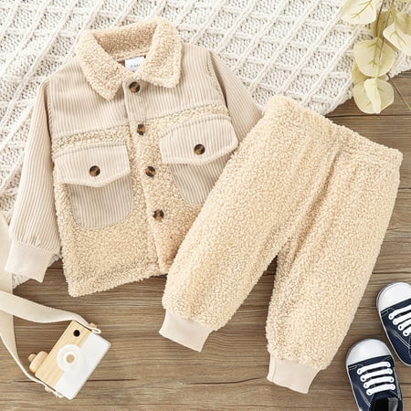 Hunpta Toddler Boys Winter Long Sleeve Patchwork Cord Fleece Kids Tops Coat Pants 2PCS Outfits Clothes Set Newborn
Hunpta Toddler Boys Winter Long Sleeve Patchwork Cord Fleece Kids Tops Coat Pants 2PCS Outfits Clothes Set Newborn