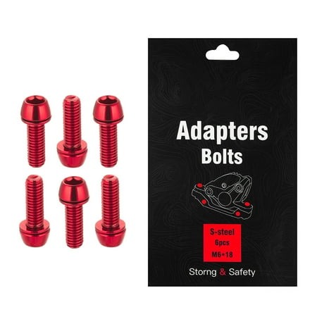 RANMEI 6PCS/Boxed M6*18mm MTB Bike Disc Brake Clamp Adapters Bolts Bicycle clamp screws
RANMEI 6PCS/Boxed M6*18mm MTB Bike Disc Brake Clamp Adapters Bolts Bicycle clamp screws