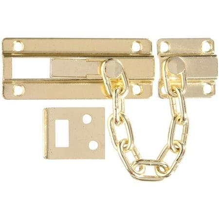 Carded -Dead Bolt Chain Guards Brass Plated