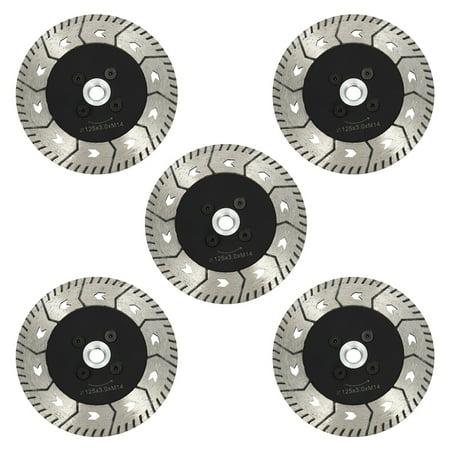 5pcs 125 x 2.8mm M14 Double-Sided Diamond Saw Blade Grinding Slice Sharp Type with Flange
5pcs 125 x 2.8mm M14 Double-Sided Diamond Saw Blade Grinding Slice Sharp Type with Flange