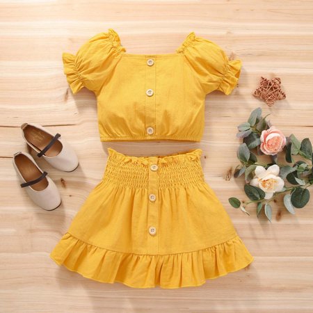 AURIGATE Clearance! Toddler Baby Girls Summer Children s Bubble Short-sleeved Top Smocked Half Skirt Two-piece Set
AURIGATE Clearance! Toddler Baby Girls Summer Children s Bubble Short-sleeved Top Smocked Half Skirt Two-piece Set