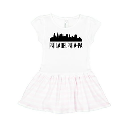 Inktastic Philadelphia Pennsylvania City Skyline Gift Toddler Girl Dress