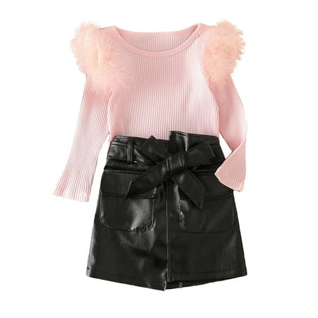 Toddler Girls Outfits Feather Long Sleeve Tops Skirt 2 PCS Ribbed Cotton Baby Infant Spring Summer Cute Trendy Streetwear Home Wear Kids Clothes Suits
Toddler Girls Outfits Feather Long Sleeve Tops Skirt 2 PCS Ribbed Cotton Baby Infant Spring Summer Cute Trendy Streetwear Home Wear Kids Clothes Suits