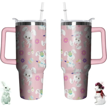 40oz Easter Bunny Tumbler with Handle and Straw Rabbit Stainless Steel Vacuum Insulated Cup Travel Mug Water Bottle Gifts for Women Bunny Lovers
40oz Easter Bunny Tumbler with Handle and Straw Rabbit Stainless Steel Vacuum Insulated Cup Travel Mug Water Bottle Gifts for Women Bunny Lovers