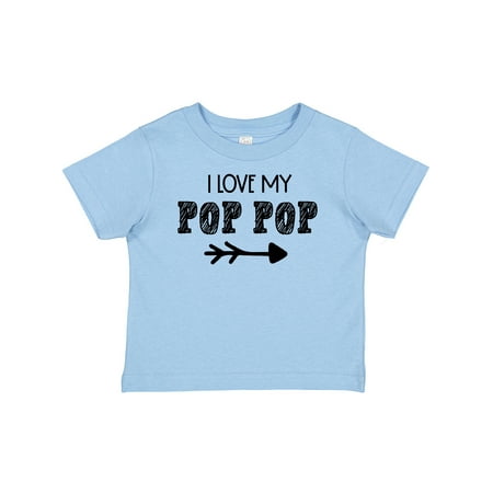 Inktastic I Love My Pop Pop with Arrow Gift Baby Boy or Baby Girl T-Shirt