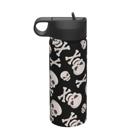Uemuo black white Skull bone Print 18oz Sports Insulated Kettle Water Bottle Outdoor Sports Bottle Insulated Hydration Bottle with Handle & Flip Straw
Uemuo black white Skull bone Print 18oz Sports Insulated Kettle Water Bottle Outdoor Sports Bottle Insulated Hydration Bottle with Handle & Flip Straw