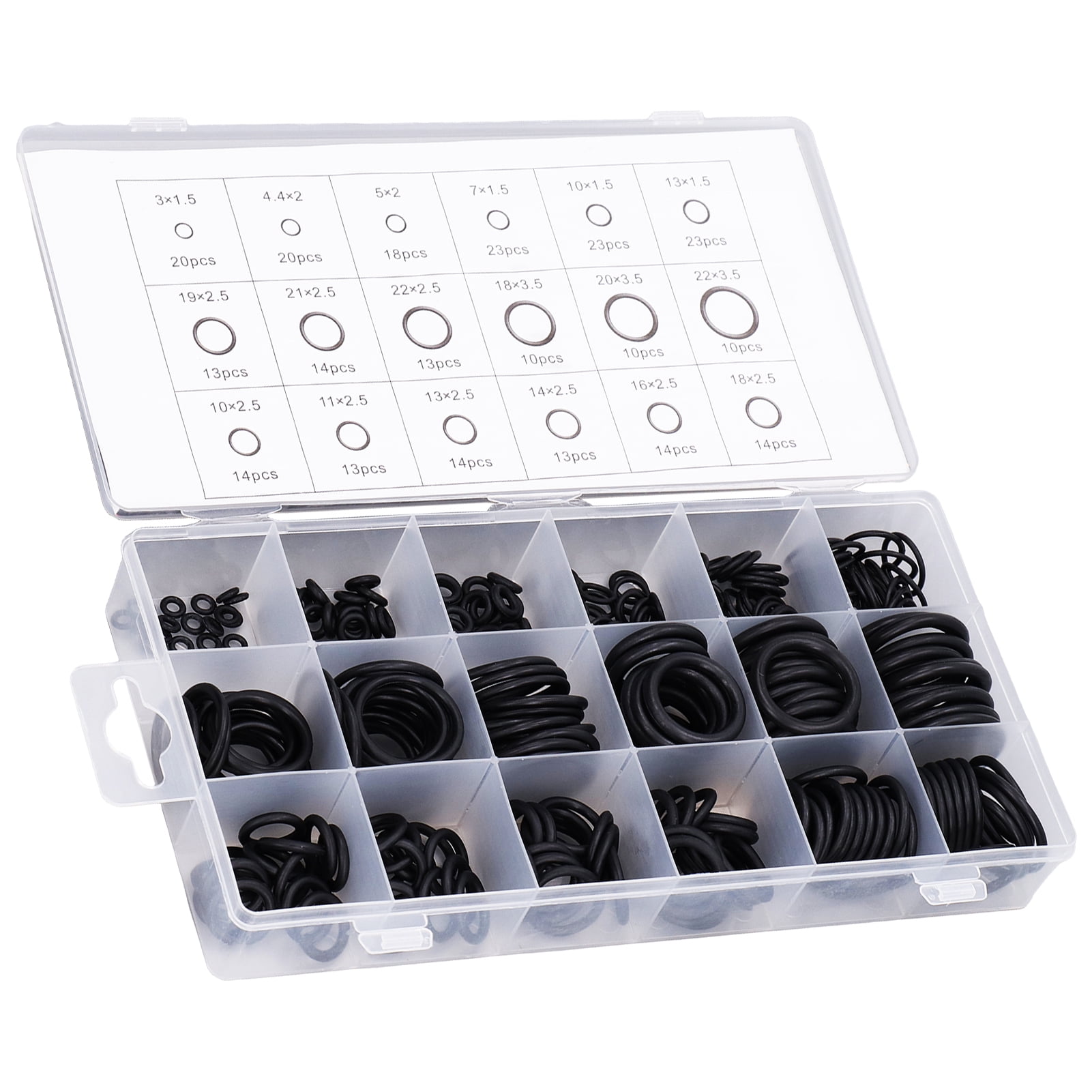 Pcs Rubber O Ring Assortment Kits Sealing Gasket Washers For Car