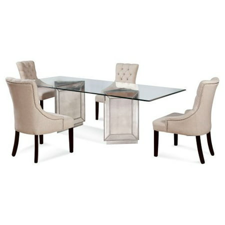 Bassett Mirror 5 Piece Murano Dining Table Set with Fortnum Chairs