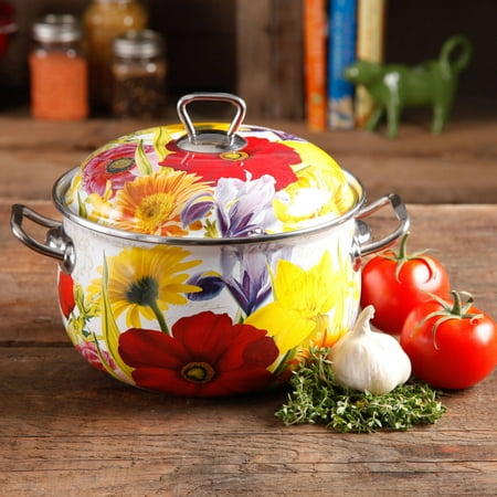 The Pioneer Woman Floral Garden 4-Quart Dutch Oven, Multi-Color