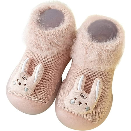 QWZNDZGR Non-Slip Breathable Lightweight Socks Shoes Infant Baby Boy Girls Toddlers Moccasins Shoes for First Steps