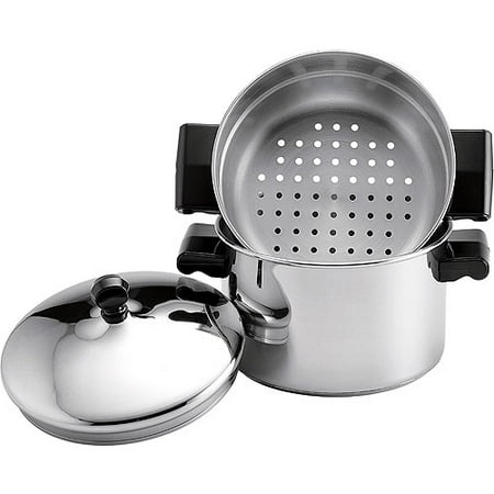 Farberware Classic Stainless Steel 3-Quart Covered Stack 'n' Steam Saucepot and Steamer