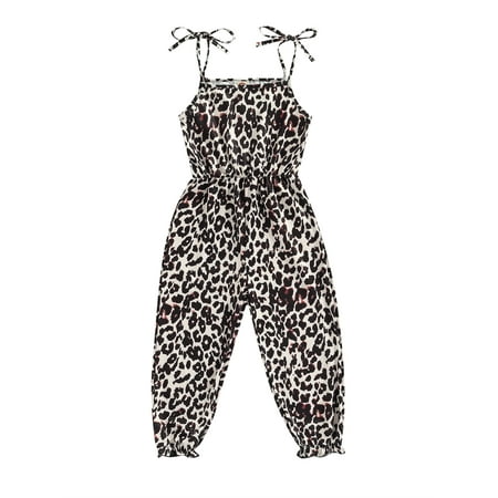 Suanret Toddlers Kids Jumpsuit Infants Girls Leopard Print Sleeveless Tie-Up Long Romper Summer Streetwear Black 2-3 Years
Suanret Toddlers Kids Jumpsuit Infants Girls Leopard Print Sleeveless Tie-Up Long Romper Summer Streetwear Black 2-3 Years