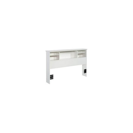 CodYinFI Wooden Full-Queen Bookcase Headboard in Glacier White