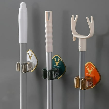 Anvazise Self-Adhesive Mop Holder Roller Design Anti-slip Heavy Duty No Drilling Waterproof Wall Mount Broom Hanger Bathroom Supplies Orange
Anvazise Self-Adhesive Mop Holder Roller Design Anti-slip Heavy Duty No Drilling Waterproof Wall Mount Broom Hanger Bathroom Supplies Orange