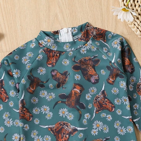 Gubotare Summer Toddler Girls Long Sleeve Ruffles Cartoon Cow Prints 1 Piece Swimwear Beach Onesie Long Sleeve Swimsuit Girls Green 12-18 Months
Gubotare Summer Toddler Girls Long Sleeve Ruffles Cartoon Cow Prints 1 Piece Swimwear Beach Onesie Long Sleeve Swimsuit Girls Green 12-18 Months