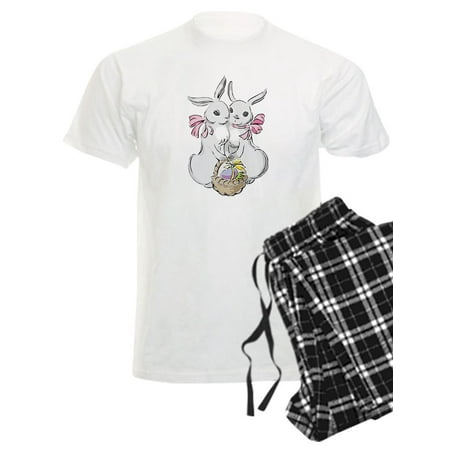 CafePress - Easter Rabbits - Men s Light Pajamas
