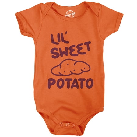 Baby Bodysuit Lil Sweet Potato Jumper Funny Thanksgiving Dinner Turkey Day Baby Creeper (Orange) - 12 Months
Baby Bodysuit Lil Sweet Potato Jumper Funny Thanksgiving Dinner Turkey Day Baby Creeper (Orange) - 12 Months