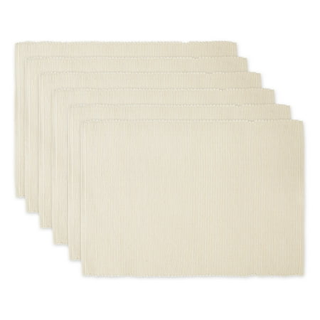 DII Ribbed Kitchen Placemat Set Set of 6 19 x13 100% Cotton Multiple Colors
DII Ribbed Kitchen Placemat Set Set of 6 19 x13 100% Cotton Multiple Colors