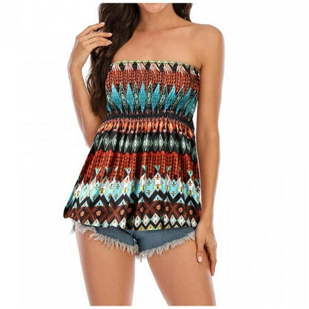 Women Summer Pleated Vest Fashion Floral Print Sexy Tube Top Casual Sleeveless Off The Shoulder Comfy Bandeau Top
Women Summer Pleated Vest Fashion Floral Print Sexy Tube Top Casual Sleeveless Off The Shoulder Comfy Bandeau Top