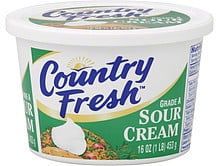 COUNTRY FRESH, SOUR CREAM, ALL NATURAL