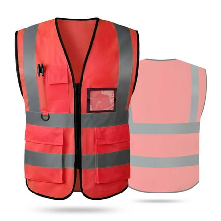 Goldencivetcat Reflective Safety Vest For Women Men High Visibility Security With Pockets Zipper Front Meets ANSI/ISEA Standards
Goldencivetcat Reflective Safety Vest For Women Men High Visibility Security With Pockets Zipper Front Meets ANSI/ISEA Standards