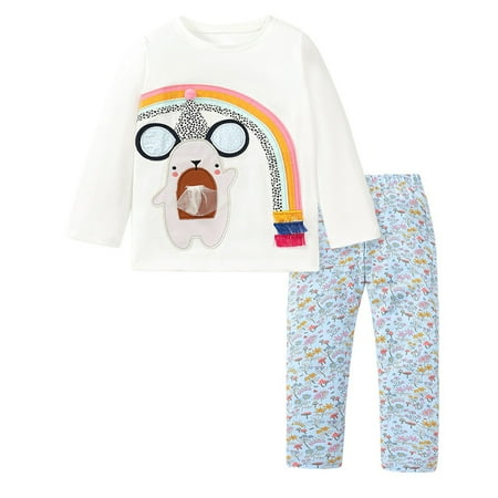 Esaierr Little Girls 2 Piece Outfits Clothes Spring Fall Long Sleeve T-Shirt Tops Long Pants Suit Kids Soft Cotton 2PCS Set for Toddler 2-7 Years
Esaierr Little Girls 2 Piece Outfits Clothes Spring Fall Long Sleeve T-Shirt Tops Long Pants Suit Kids Soft Cotton 2PCS Set for Toddler 2-7 Years