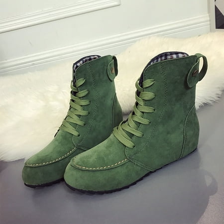 Boots for Women Rollback or Clearance Hvyes Women Fashion Lace-up Flat Heel Short Boots Pointed Toe Warm Snow Boots
Boots for Women Rollback or Clearance Hvyes Women Fashion Lace-up Flat Heel Short Boots Pointed Toe Warm Snow Boots