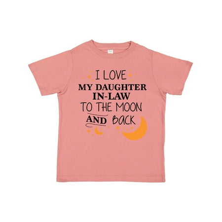 Inktastic I Love My Daughter In Law To The Moon and Back Gift Toddler Boy or Toddler Girl T-Shirt
Inktastic I Love My Daughter In Law To The Moon and Back Gift Toddler Boy or Toddler Girl T-Shirt