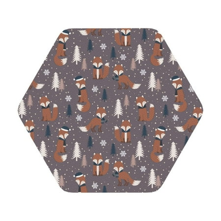Pofeuu Snowflake Fox Print Leather Coasters Set of 6 Round Cups Mugs Mat Pad for Home Kitchen Heat Resistant Drink Coasters Hexagon
Pofeuu Snowflake Fox Print Leather Coasters Set of 6 Round Cups Mugs Mat Pad for Home Kitchen Heat Resistant Drink Coasters Hexagon