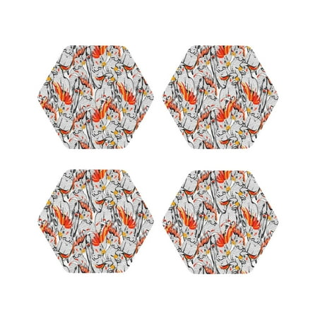 Leather Coasters with Heat-resistant for Drinks Minimalist Cute Cockatoo Orange -标题2 Hexagon
Leather Coasters with Heat-resistant for Drinks Minimalist Cute Cockatoo Orange -标题2 Hexagon
