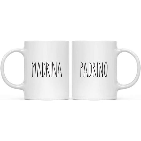 CTDream Simple Rustic Farmhouse Kitchen Decor 11oz. Ceramic Coffee Tea Mug Gift Madrina Padrino 2-Pack Birthday Christmas Anniversary
CTDream Simple Rustic Farmhouse Kitchen Decor 11oz. Ceramic Coffee Tea Mug Gift Madrina Padrino 2-Pack Birthday Christmas Anniversary