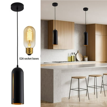 Fichiouy Industrial Pendant Light Retro Cylinder Indoor Metal Hanging Light Home Decor
Fichiouy Industrial Pendant Light Retro Cylinder Indoor Metal Hanging Light Home Decor