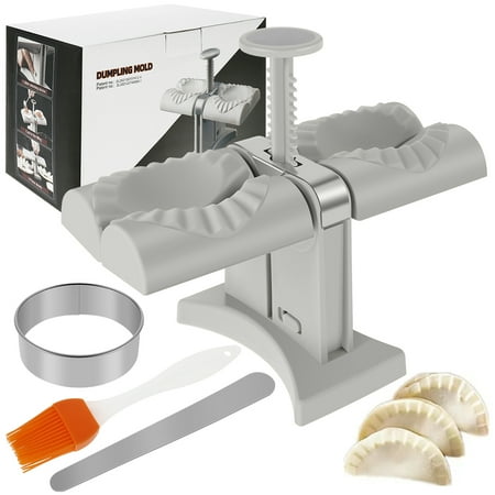 4Pcs Dumpling Maker Kit Double Head Automatic Dumpling Maker Mould Household Reusable Dumpling Making Tool Multifunctional Quick Making Dumpling Machine for Kitchen
4Pcs Dumpling Maker Kit Double Head Automatic Dumpling Maker Mould Household Reusable Dumpling Making Tool Multifunctional Quick Making Dumpling Machine for Kitchen