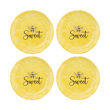 Gourmet Art 4-Piece Sweet Bee Melamine 6 Inch Serving Plates/Appetizer Plates/Dessert Plates
Gourmet Art 4-Piece Sweet Bee Melamine 6 Inch Serving Plates/Appetizer Plates/Dessert Plates