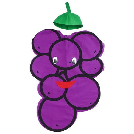1set Halloween Children s Day Catwalk Show Grape Clothing (Purple)