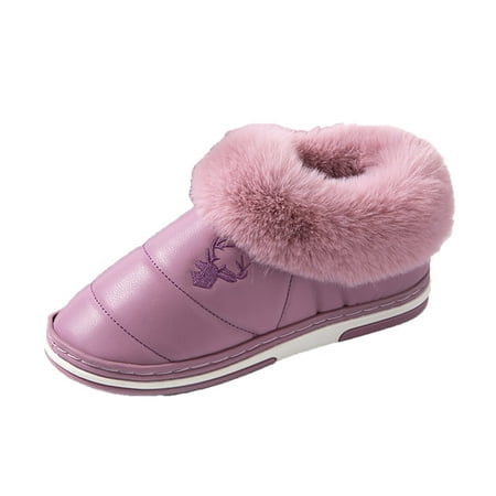 Women Walking Shoes Wommen Slippers Autumn And Winter Fashion And Comfortable Indoor And Outdoor Thickened Warm Non Slip Solid Color slipper for Women Artificial leather Purple
Women Walking Shoes Wommen Slippers Autumn And Winter Fashion And Comfortable Indoor And Outdoor Thickened Warm Non Slip Solid Color slipper for Women Artificial leather Purple