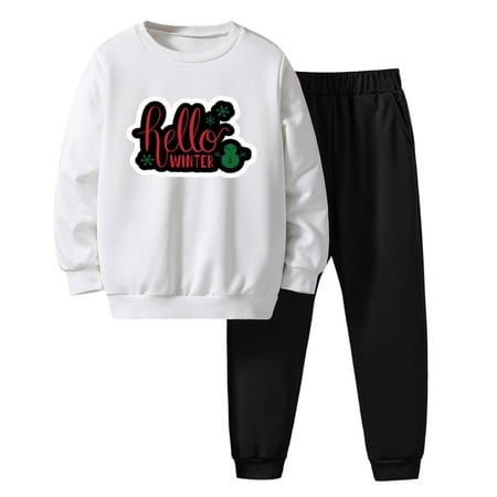 Toddler Boys Girls Winter Christmas Long Sleeve Letter Prints Pullover Tops Pants 2PCS Outfits Clothes Set Fall Baby Boy Clothes Toddler Girl Fall Outfits Newborn Fall Outfit
Toddler Boys Girls Winter Christmas Long Sleeve Letter Prints Pullover Tops Pants 2PCS Outfits Clothes Set Fall Baby Boy Clothes Toddler Girl Fall Outfits Newborn Fall Outfit