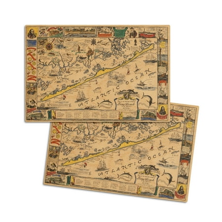 Long Beach Island New Jersey Vintage Map (4x6 Birch Wood Postcards 2-Pack Stationary Rustic Home Wall Decor)
Long Beach Island New Jersey Vintage Map (4x6 Birch Wood Postcards 2-Pack Stationary Rustic Home Wall Decor)