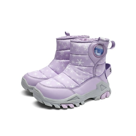 Colisha Girls Slip Resistant Thick Fleece Snow Boot Hiking Warm Comfort Shoes Snowflake Winter Boots Purple 4Y
Colisha Girls Slip Resistant Thick Fleece Snow Boot Hiking Warm Comfort Shoes Snowflake Winter Boots Purple 4Y