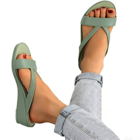 Cathalem Heel Sandals for Women Sandals Round Casual Toe Shoes Platform Fashion Wedge Comfort Womens Sandals Size 8 Green 8.5
Cathalem Heel Sandals for Women Sandals Round Casual Toe Shoes Platform Fashion Wedge Comfort Womens Sandals Size 8 Green 8.5