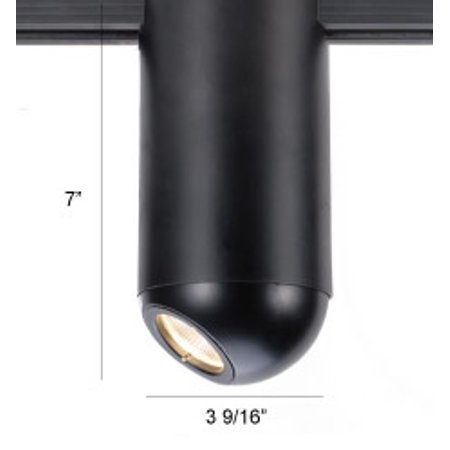 WAC Lighting H-LED610F-CW-BK Led610 Galileo Energy Star Led Low Voltage Track Fixture, , Black