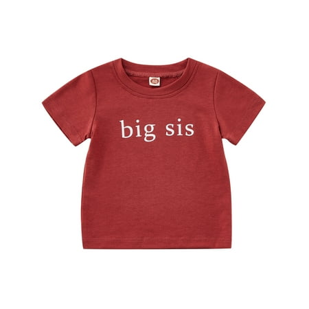 Suanret Toddler Baby Girl Sister Matching Summer Clothes Short Sleeve T-Shirt Blouse Tops Big Sis 18-24 Months
Suanret Toddler Baby Girl Sister Matching Summer Clothes Short Sleeve T-Shirt Blouse Tops Big Sis 18-24 Months