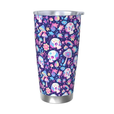 KLL mushroom rainbow Skull cartoon Print 40oz Stainless Steel Insulated Car Cup with Spillproof Lid - Keep Your Drink Hot or Cold on the Go-Without Straw
KLL mushroom rainbow Skull cartoon Print 40oz Stainless Steel Insulated Car Cup with Spillproof Lid - Keep Your Drink Hot or Cold on the Go-Without Straw