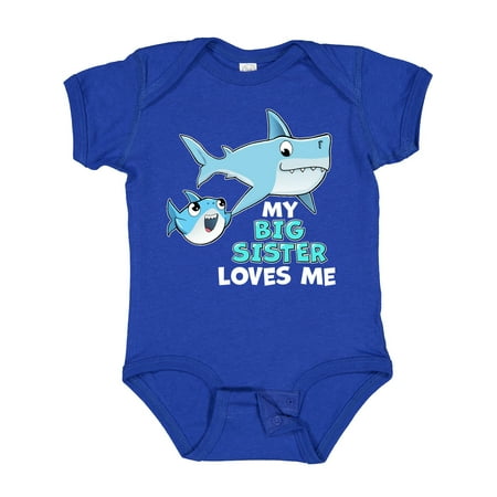 Inktastic My Big Sister Loves Me with Cute Sharks Gift Baby Boy or Baby Girl Bodysuit
Inktastic My Big Sister Loves Me with Cute Sharks Gift Baby Boy or Baby Girl Bodysuit