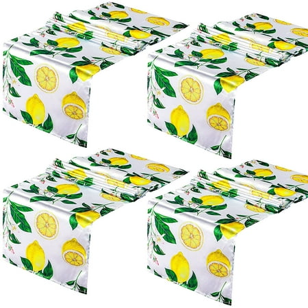 4 Pieces Lemon Table Runner Yellow Lemon Pattern Polyester Table Decor 12 x 72 Inch Machine Washable Tablecloth for Indoor Outdoor Events Family Dinner Banquet Parties and Celebrations
4 Pieces Lemon Table Runner Yellow Lemon Pattern Polyester Table Decor 12 x 72 Inch Machine Washable Tablecloth for Indoor Outdoor Events Family Dinner Banquet Parties and Celebrations