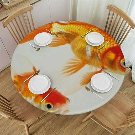 Elastic Edged Round Tablecloth Cute Fish Print Table Cloth Cover for Indoor Outdoor Kitchen Party
Elastic Edged Round Tablecloth Cute Fish Print Table Cloth Cover for Indoor Outdoor Kitchen Party