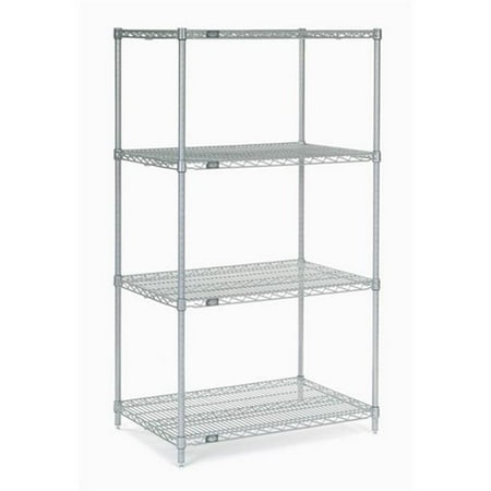 Epoxy 21 x 72 x 86 in. Starter Shelf Unit Silver