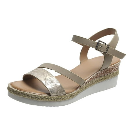 Hvyesh Clearance Sandals for Women Women s Wedge Sandals Espadrille Platform Summer Sandals Wedge Ankle Strap Open Toe Sandals
Hvyesh Clearance Sandals for Women Women s Wedge Sandals Espadrille Platform Summer Sandals Wedge Ankle Strap Open Toe Sandals