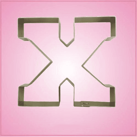Varsity Letter X Cookie Cutter 3 inch (plastic) Only one pieces
